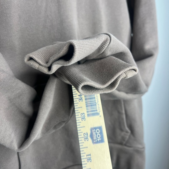 Everlane Hoodie Women’s XS Brown Pullover Sweatshirt Terry Organic Cotton - Picture 9 of 9